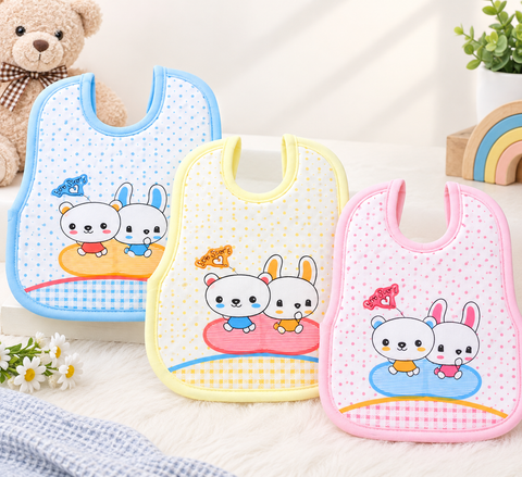 Pack of 3 Bibs - Cartoon