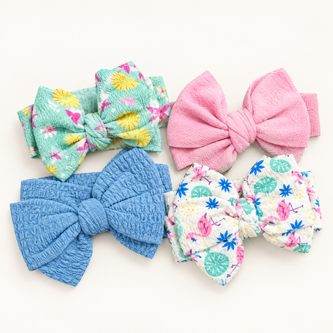 4 Pieces Headbands - Bow - Design
