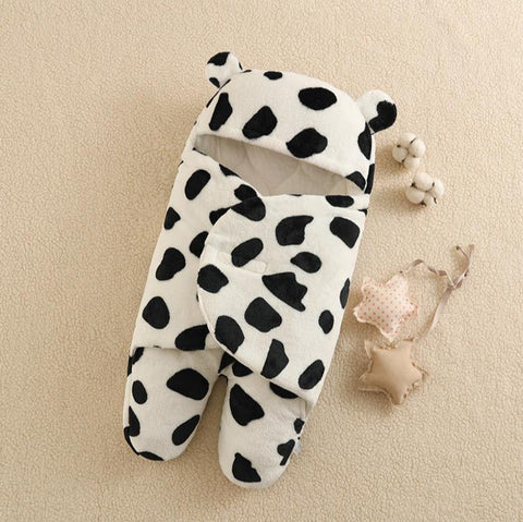 Plush Fleece Baby Swaddling Blanket with Legs - 27×16 Inches