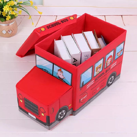 School Bus - Toy Box - Green