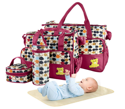 5 Pieces Shapes Bag Set