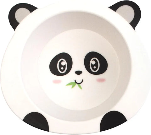 5 Pieces Bamboo Fiber Feeding Set - Panda