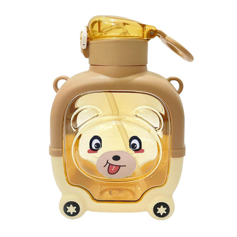 Cartoons Bottle with Straw - Bear