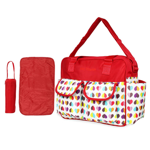 3 Pieces Bag Set - Multi Hearts
