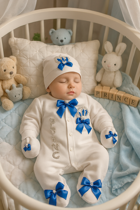 5 Pieces Romper Gift Set - Prince