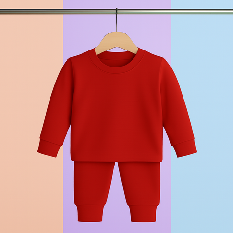 Next Baby - Round Neck & Pajama - Red