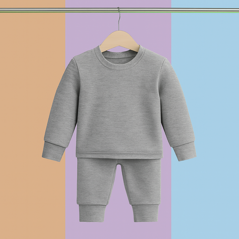 Next Baby - Round Neck & Pajama - Gray
