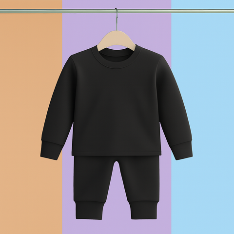 Next Baby - Round Neck & Pajama - Black