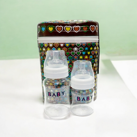 Mini-Hearts Feeder Cover With Bottles