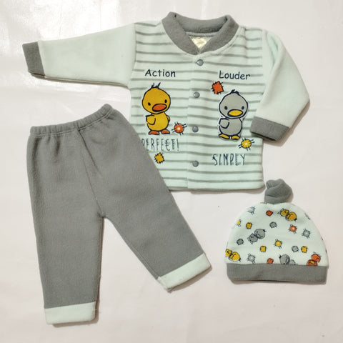 SB - Night Suits With Cap - Duck Gray