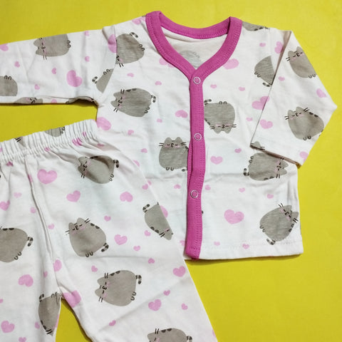 SB - Night Suit - Pink Cat - N2430