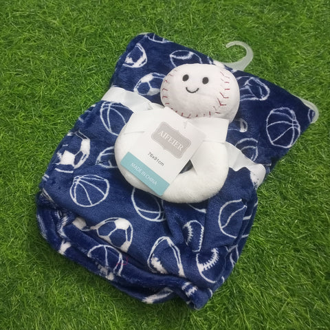 Imported Super Soft Baby Blanket with Toy