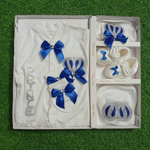 5 Pieces Romper Gift Set - Prince