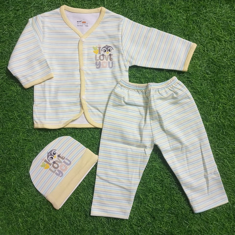 Shirt & Trouser with Cap - Yellow Lining