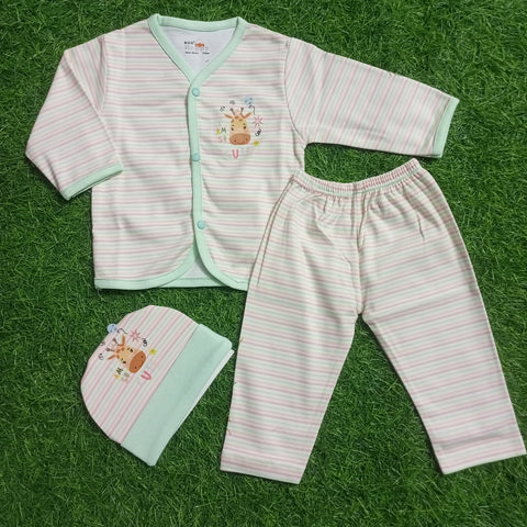 Shirt & Trouser with Cap - Green Lining