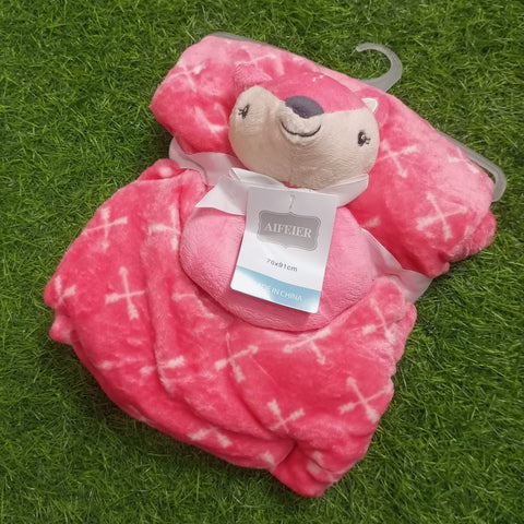 Imported Super Soft Baby Blanket with Toy
