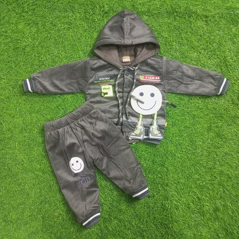 Winter - Hoodie & Trouser - Smiley Gray