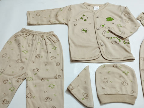 SB - 7 Pieces Cartoon Gift Set - Light Brown