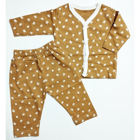 SB - Night Suit - Brown Stars - N2431