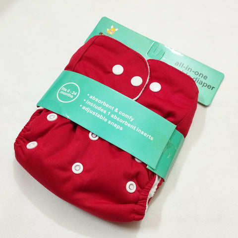 Reuseable Diaper - Red