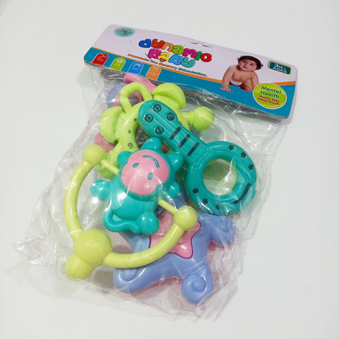 5 Pieces Rattle Set Baby Toy