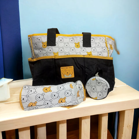 3 Pieces Diaper Bag - Happy Bear