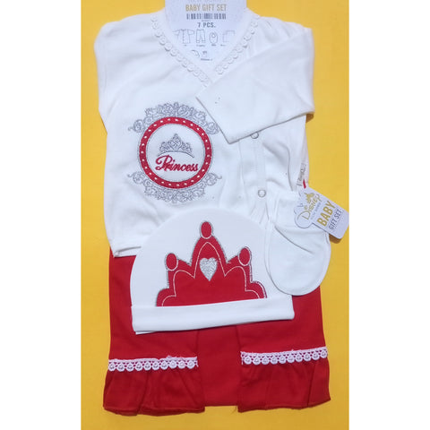 Newborn Baby 7 Pieces Gift Set- Princess