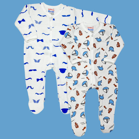 Winter - Pack of 2 Romper - Blue