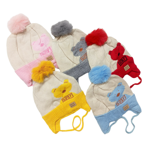 Winter Baby Caps - Bears