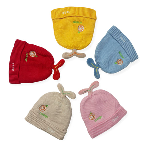 Winter Baby Caps - Orange