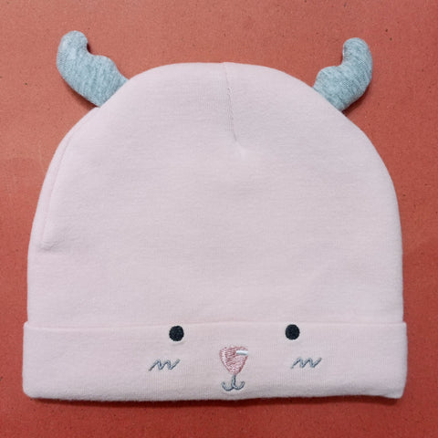 Winter Baby Cap - PInk Cartoon