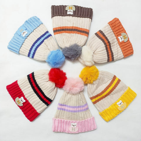 Winter Baby Caps - Bear