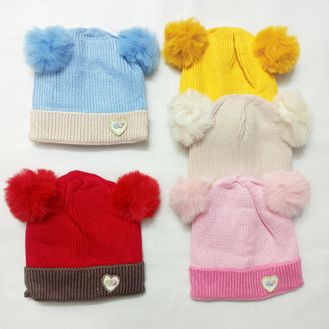 Winter Baby Caps - Hearts