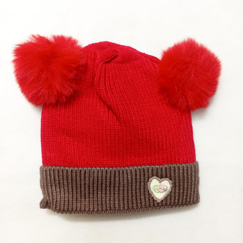 Winter Baby Caps - Hearts