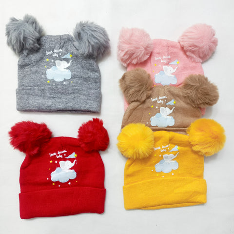 Winter Baby Caps - Elephants
