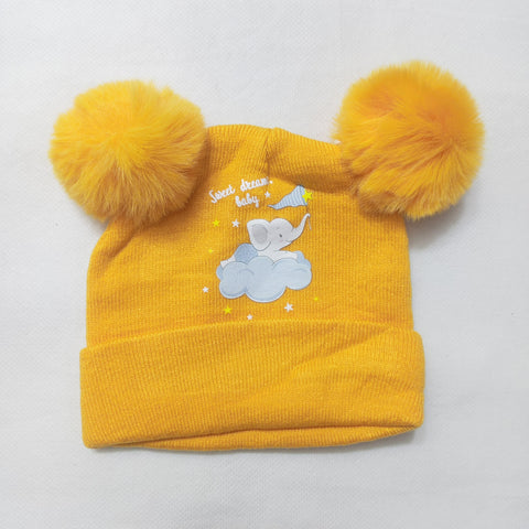 Winter Baby Caps - Elephants
