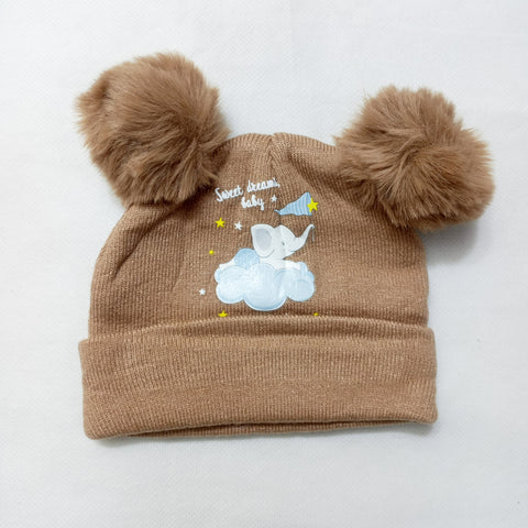 Winter Baby Caps - Elephants