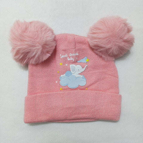 Winter Baby Caps - Elephants