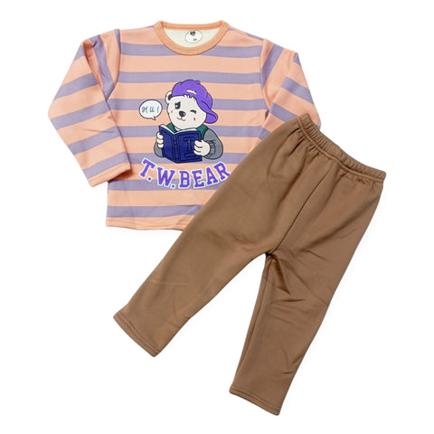 Printed Set - Bear - Pink Design