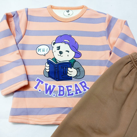 Printed Set - Bear - Pink Design