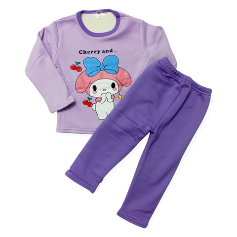 Printed Set - Purple - Cherry