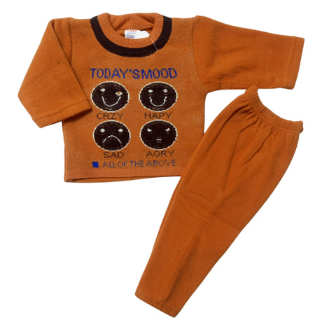 Winter Baby Outfit –  Emoji Mustard