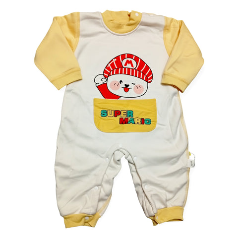 Super Mario Baby Romper - Yellow