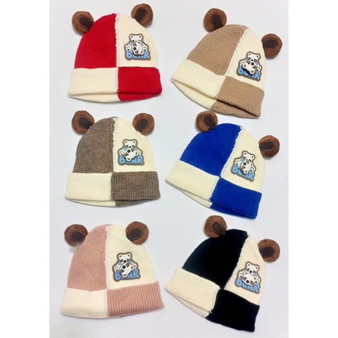 Winter Baby Caps - Bear