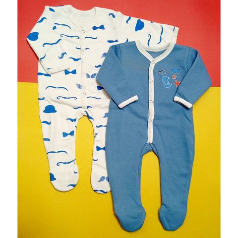 Winter - Pack of 2 Romper - Blue