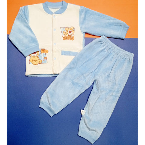 Winter - Shirt & Trouser - Yeah Bear Blue