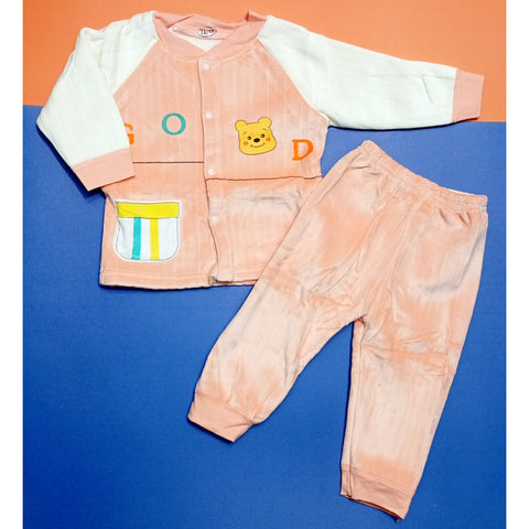 Winter - Shirt & Trouser - Go Bear Peach