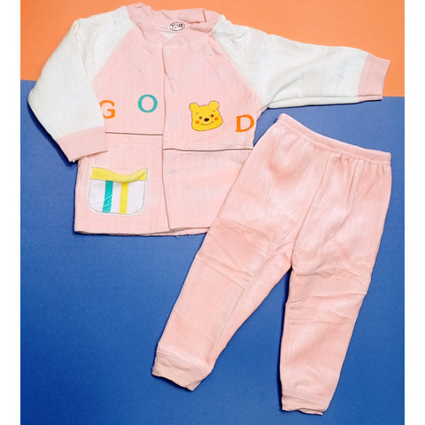 Winter - Shirt & Trouser - Go Bear Pink