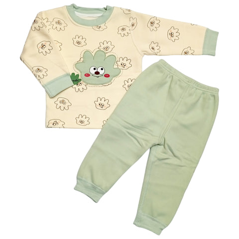 Printed Set - Green - Cartoon