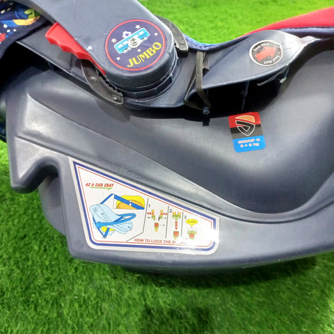 Jumbo Carry Cot - Blue - Design 1